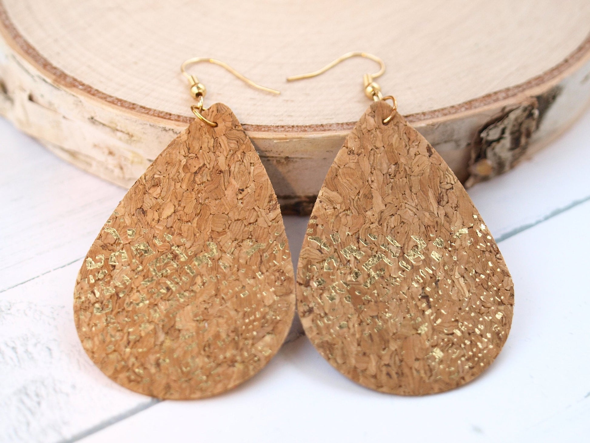 Cork Earrings for Women, Diffuser Jewelry, Boho Jewelry for Women, Birthday Gift for Her, Spring Gifts, Easter Gift for Mother