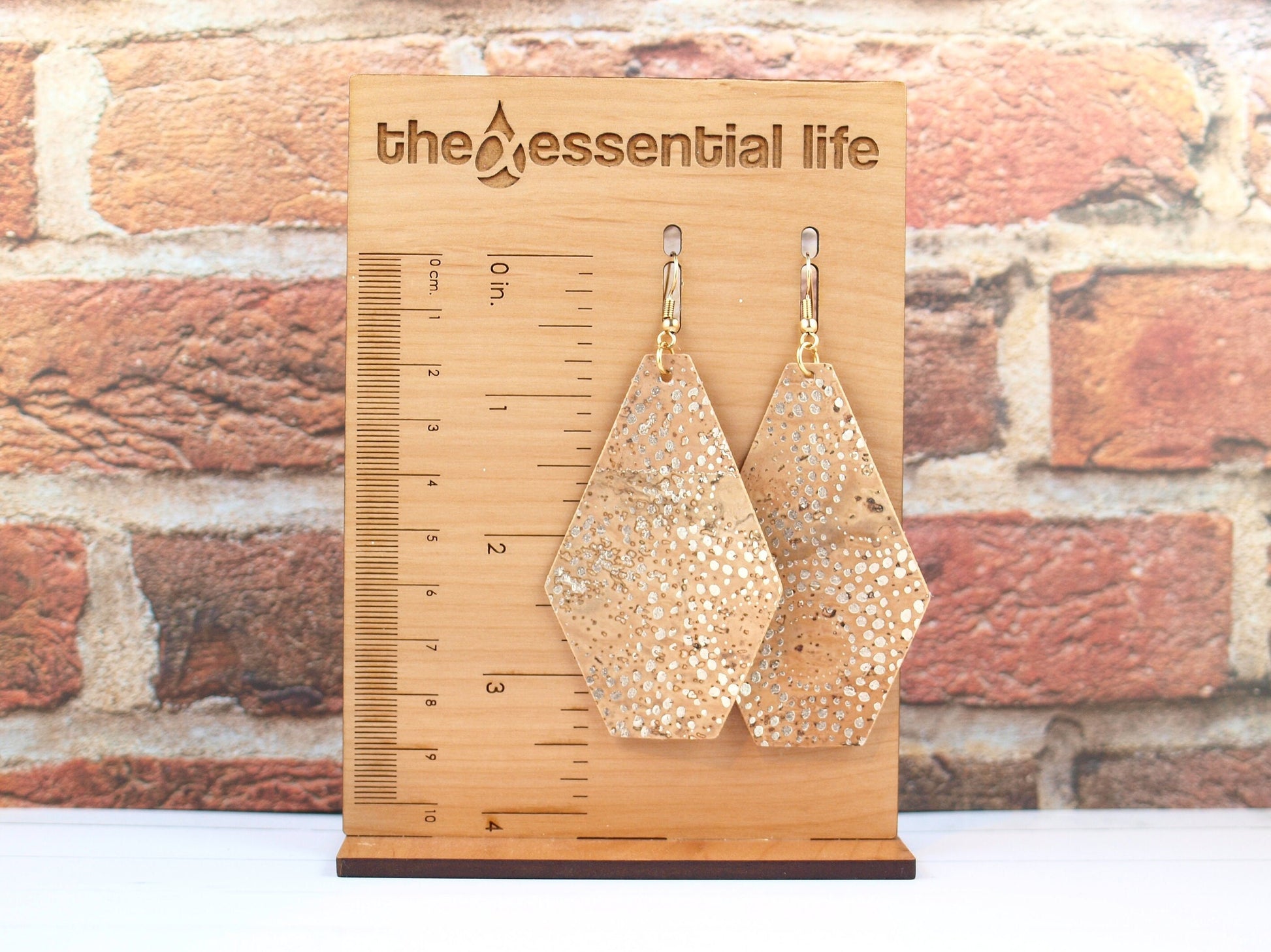 Cork Earrings for Women, Diffuser Jewelry, Boho Jewelry for Women, Birthday Gift for Her, Spring Gifts, Easter Gift for Mother