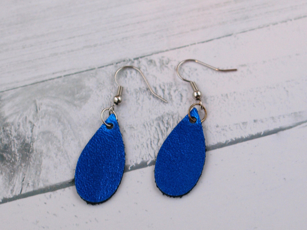 Blue Patriotic Earrings, Patriotic Jewelry, Fourth of July Earrings, Birthday Gift for Mom, Birthday Gift for Best Friend